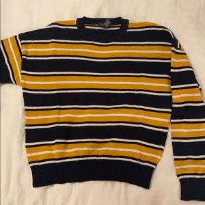 Crew neck striped sweater